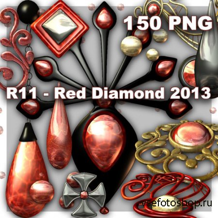 Red Diamonds PNG Files