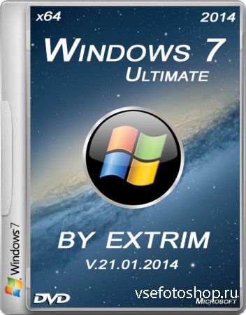 Windows 7 SP1 Ultimate x64 v.5 by extrim (2014/RUS)