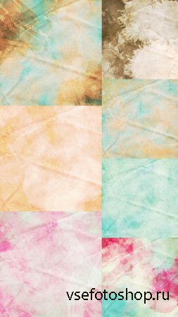 Colored Spots on Old Paper Texture Set JPG Files