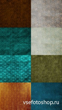 Colored Vintage Texture with Ornament