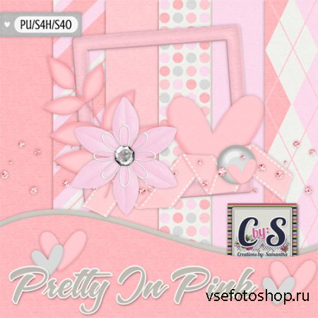 Pretty In Pink Kit PNG and JPG Files