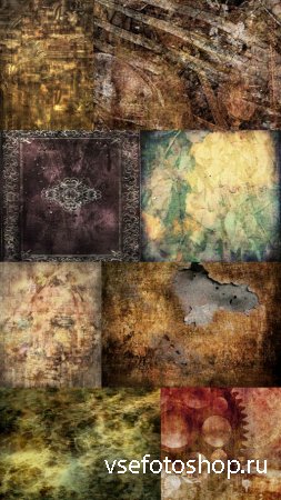 Flowers on the Wall Collection of Grungy Textures JPG Files