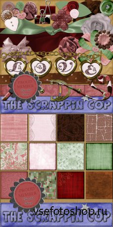 Scrap - Chocolate Cherry PNG and JPG Files
