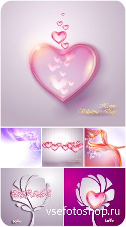 С днем святого Валентина, сердечки, креатив - вектор