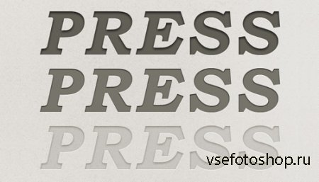 Letterpress Text Styles