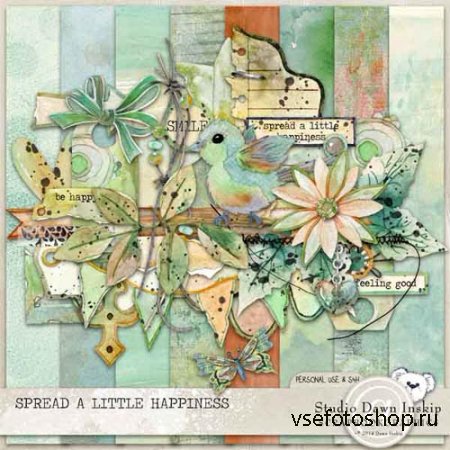 Scrap - Spread a Little Happiness PNG and JPG Files