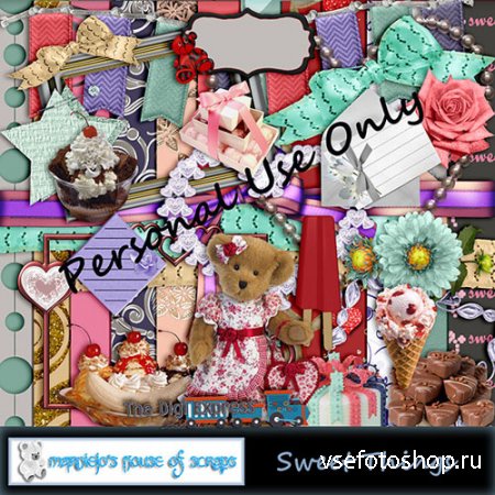 Scrap - Sweet Things Kit PNG and JPG Files