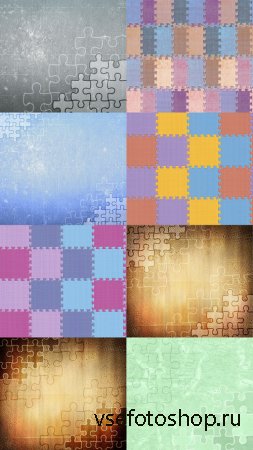 Textures With Puzzles JPG Files