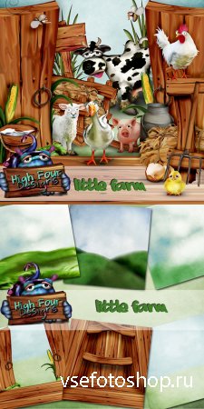Scrap - Little Farm PNG and JPG Files