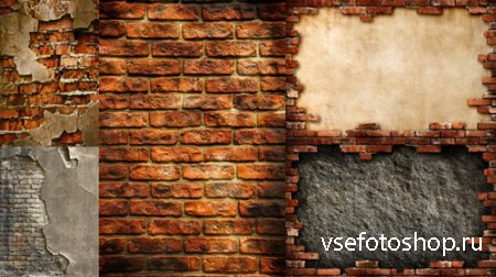 Destroyed Brick Wall Textures