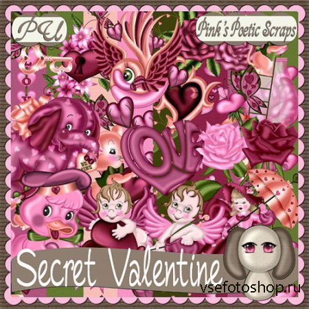 Scrap - Secret Valentine PNG and JPG