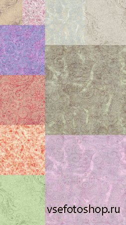 Multi-Colored Textures with Ornaments JPG Files