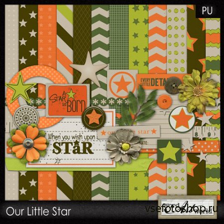 Scrap - Our Little Star PNG and JPG Files