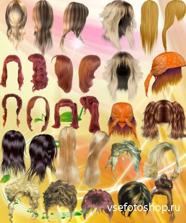 All Kinds Of Beautiful Hair Psd Material