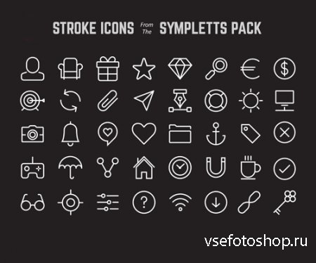 Sympletts Stroke Minimalistic Icons