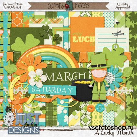 Scrap - A Lucky Month PNG and JPG Files