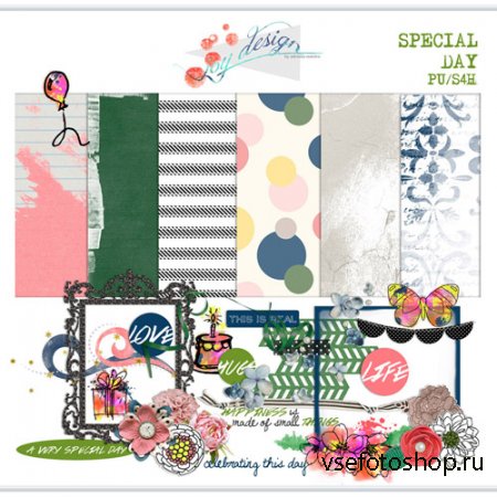 Scrap - Special Day Kit PNG and JPG Files