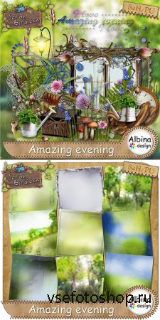 Scrap - Amazing Evening PNG and JPG Files