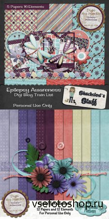Scrap - Epilepsy Awareness PNG and JPG Files
