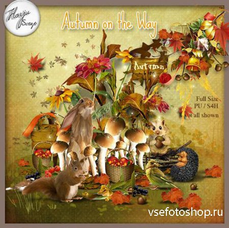 Scrap - Autumn on the Way PNG and JPG Files
