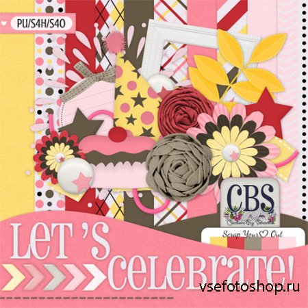 Lets Celebrate! Kit PNG and JPG Files