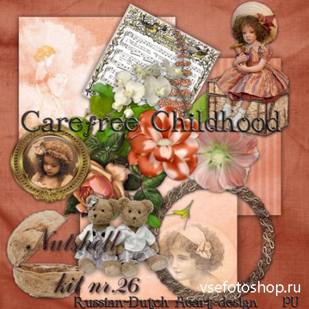 Scrap - Carefree Childhood PNG and JPG Files