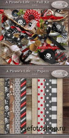 Scrap - A Pirates Life.. PNG and JPG Files