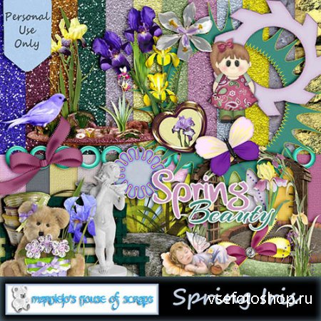 Scrap - Spring Iris PNG and JPG Files