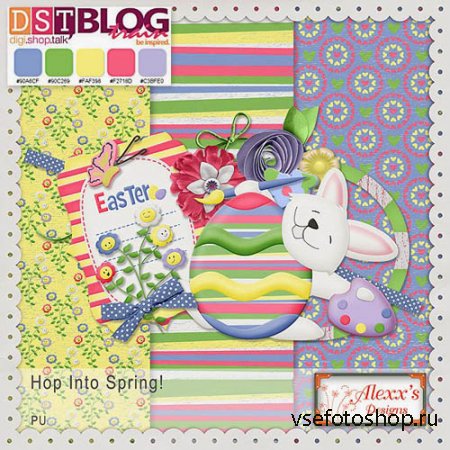 Scrap - Hop Into Spring! PNG and JPG