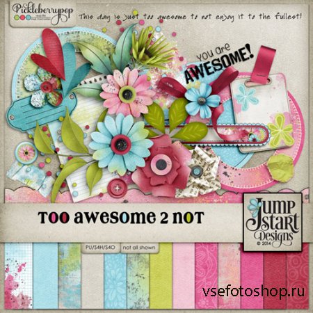 Scrap - Too Awesome 2 Not PNG and JPG Files
