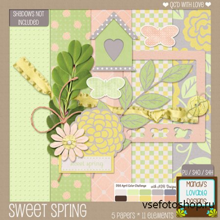 Scrap - Sweet Spring Kit JPG and PNG