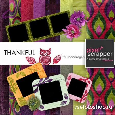 Scrap - Thankful PNG and JPG 