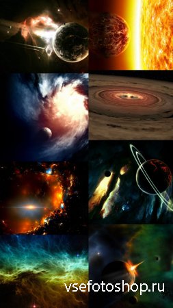 Space Wallpapers Set 12 JPG Files