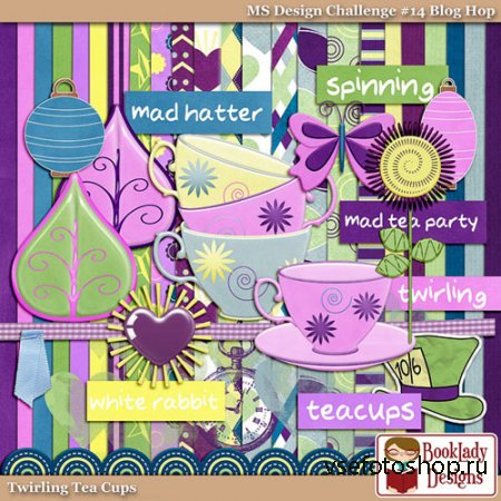 Scrap - Twirling Tea Cups PNG and JPG