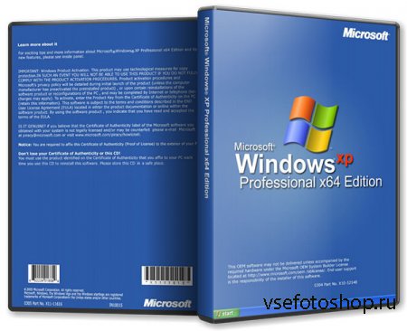 Microsoft Windows XP Professional x64 Edition SP2 VL SATA AHCI v.09.05 (2014/RUS)