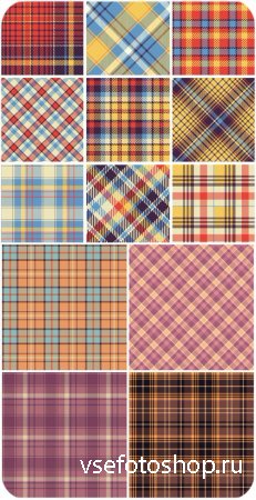      / Checkered vector backgrounds of different colors