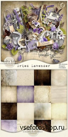 Scrap - Dried Lavender PNG and JPG