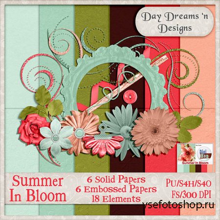 Scrap - Summer in Bloom PNG and JPG