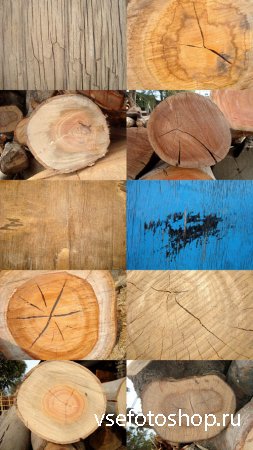 Rough Textures of Wood and Logs JPG