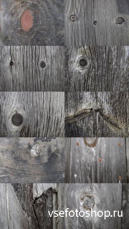 Set of High Quality Textures of Gray Wood