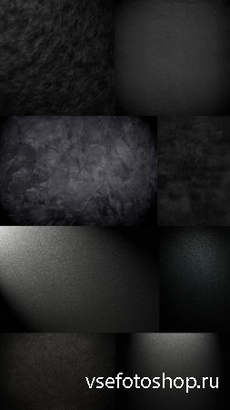 Collection of Textures in Black Colors