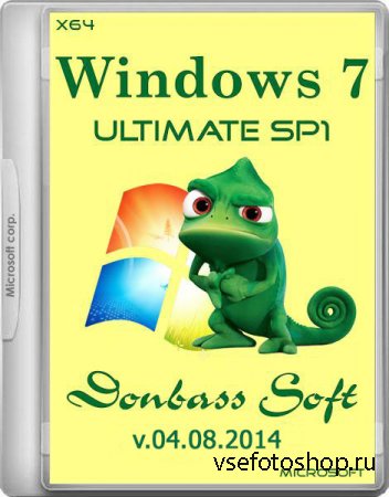 Windows 7 Ultimate SP1 Donbass Soft v.04.08.2014 (x64/RUS/2014)