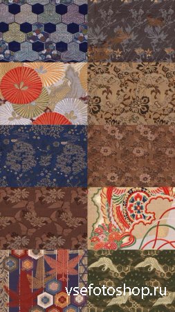 Japanese Ornaments and Patterns Textures