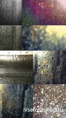 Textures Raindrops and Snowflakes JPG