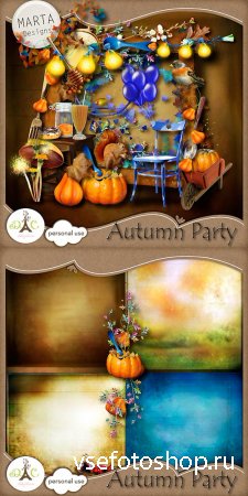 Scrap - Autumn Party PNG and JPG
