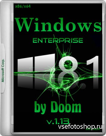 Windows 8.1 Enterprise With Update by Doom v.1.13 (x86/x64/RUS/2014)