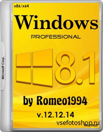 Windows 8.1 Professional v.12.12.14 by Romeo1994 (x86/x64/RUS/2014)
