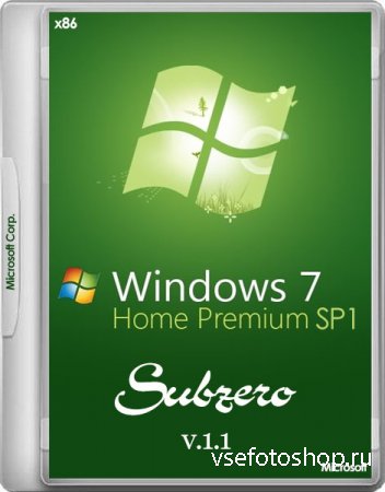 Windows 7 Home Premium SP1 Subzero v.1.1 (x86/RUS/2014)