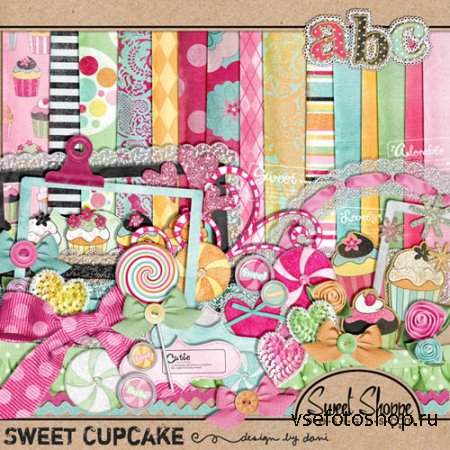 Scrap - Sweet Cupcake JPG and PNG