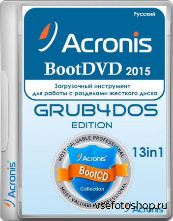 Acronis BootDVD 2015 Grub4Dos Edition v.27 13in1 (2015/RUS)